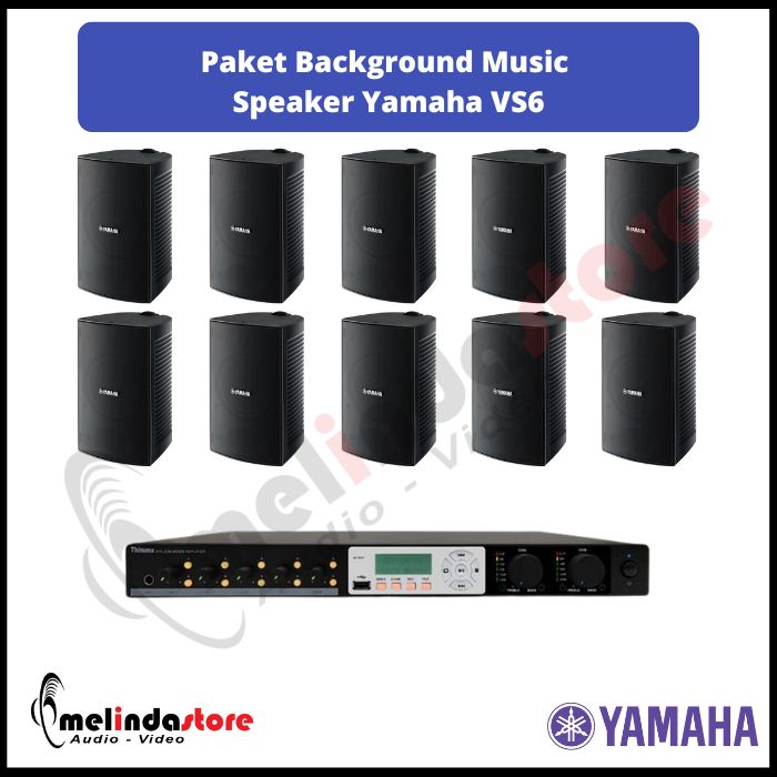 Paket Background Music Indoor Outdoor Speaker Yamaha | 10 Speaker